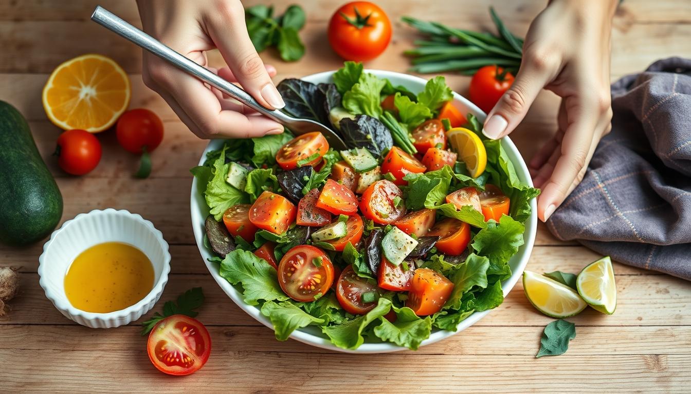 Quick weeknight dinner prepared in a home kitchen
